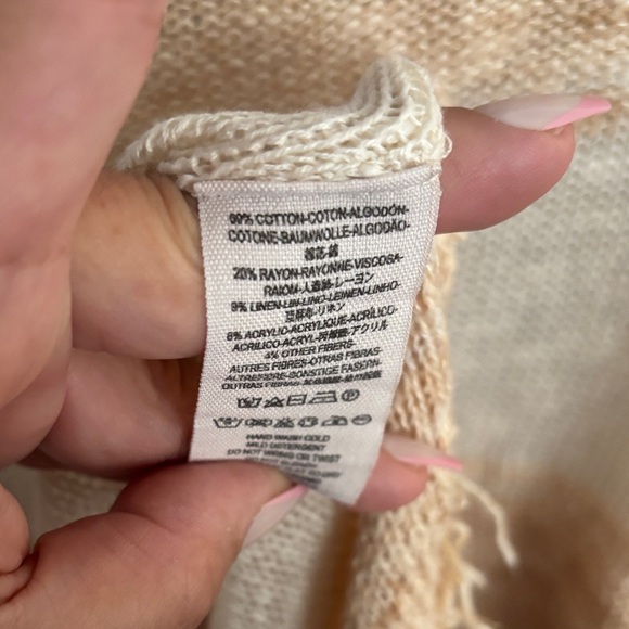 Free People Distressed Striped Mini Sweater Dress - Picture 6 of 7